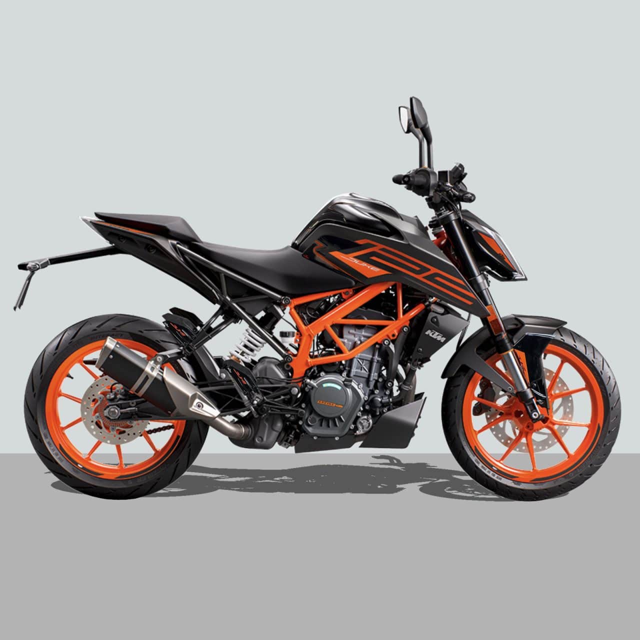 Kit Tank Basic Motorcycle Stickers 3D compatible with KTM 125 Duke 2021-2023 - Image 2