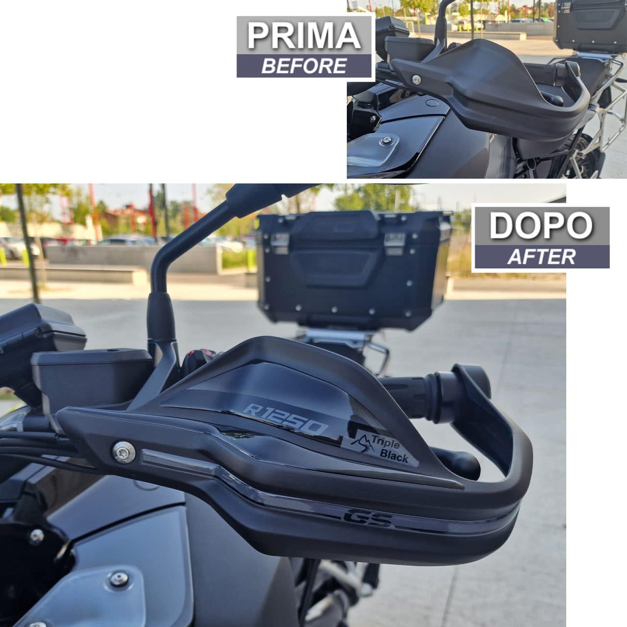 Adesivi 3D compatibili con BMW GS 1250-GS Adventure Triple Black 2023 Paramani - immagine 3