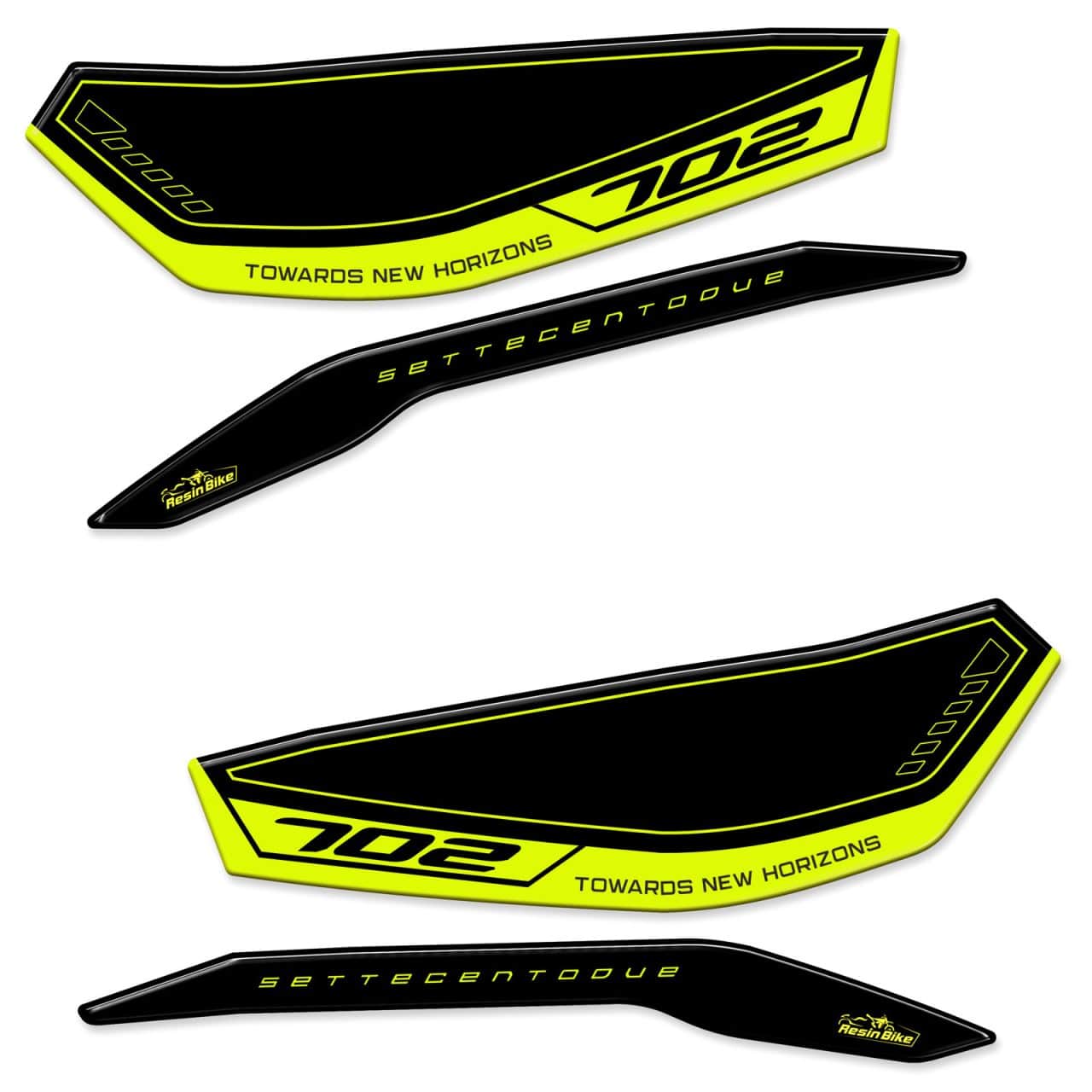 Adhesivos 3D compatibles con Benelli TRK 702X 2023 Paramanos Amarillo - Imagen 2