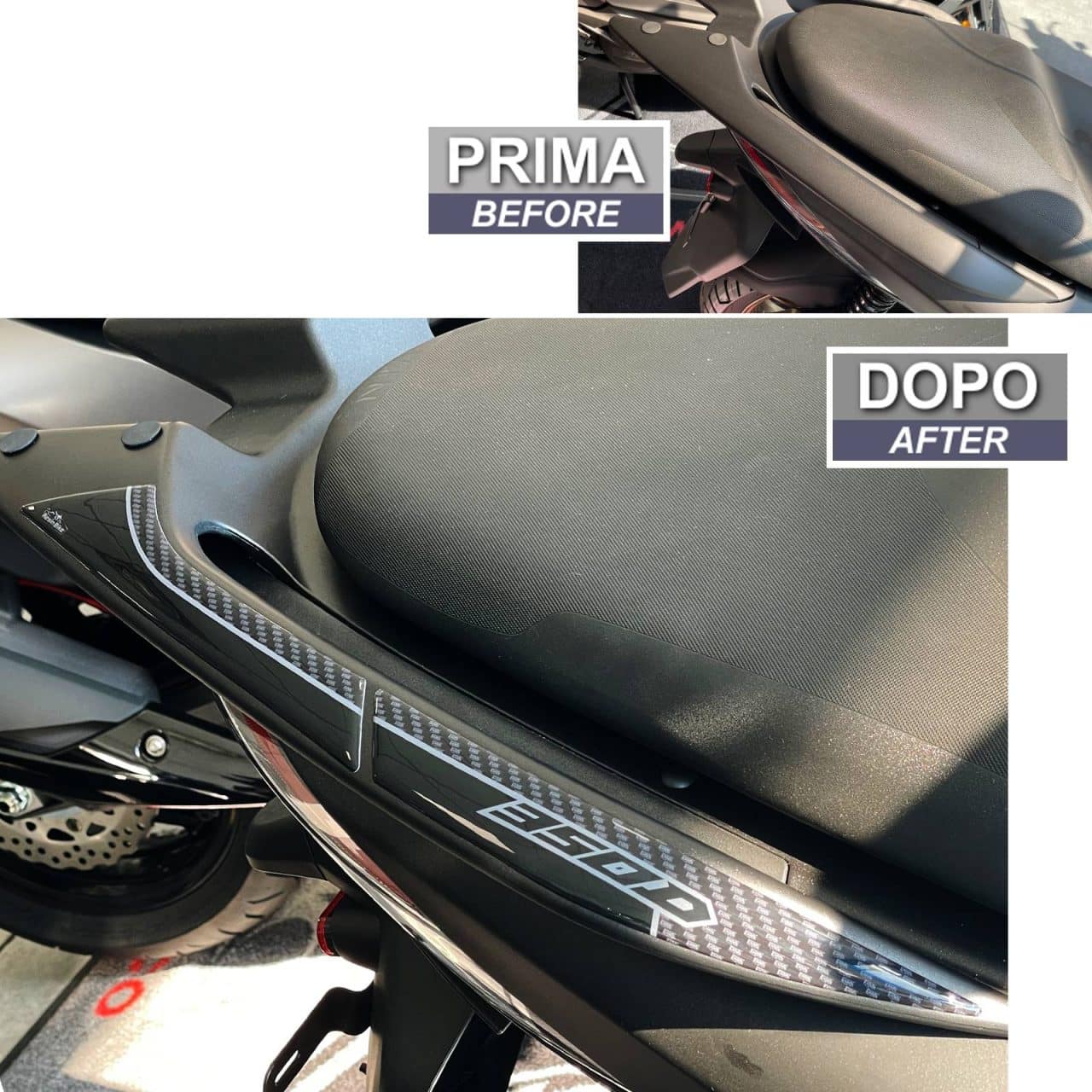 Motorcycle Stickers 3D compatible with Zontes 350D 2023-2024 Passenger Handles - Image 3