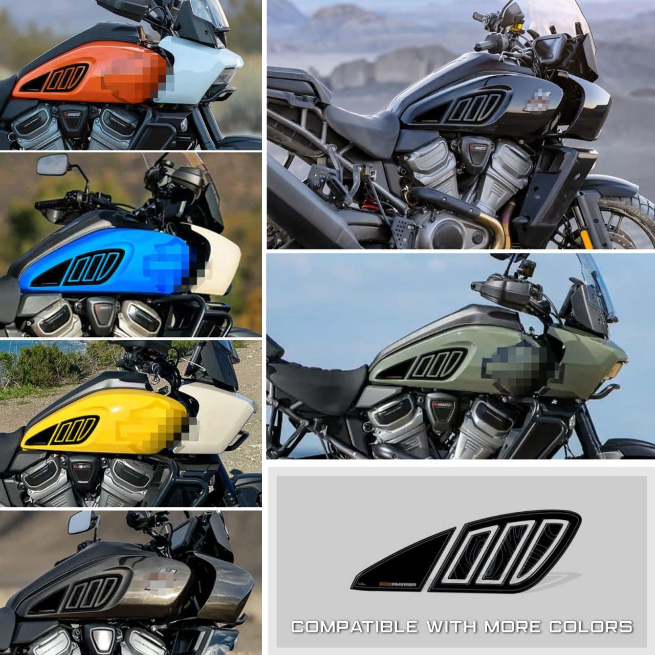 Kit Full Autocollant 3D compatibles avec Harley Davidson Pan America Blau 2023 – Image 6