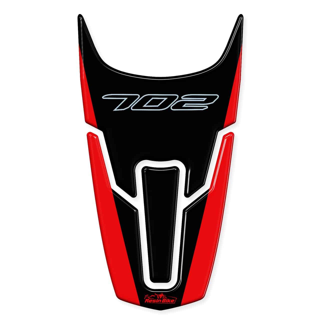 Adhesivos 3D Moto compatibles con Benelli TRK 702X 2023 Puntales Frontales Rojo - Imagen 2