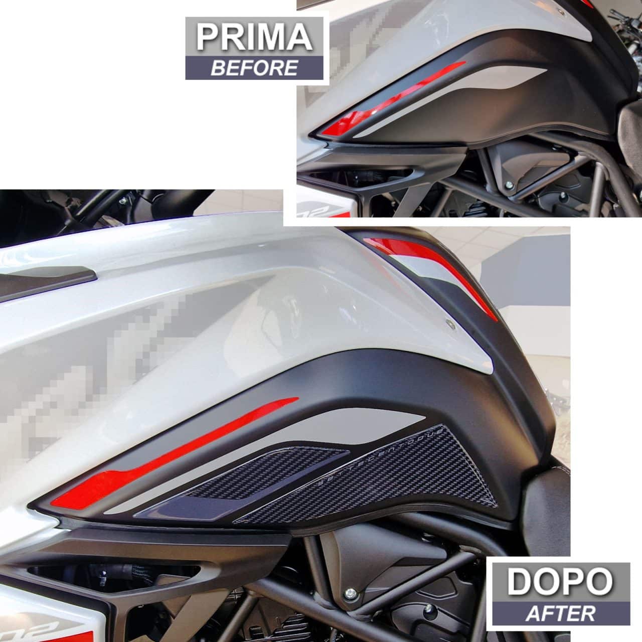 Motorcycle Stickers 3D compatible with Benelli Trk 702 2023 Tank Side - Image 3