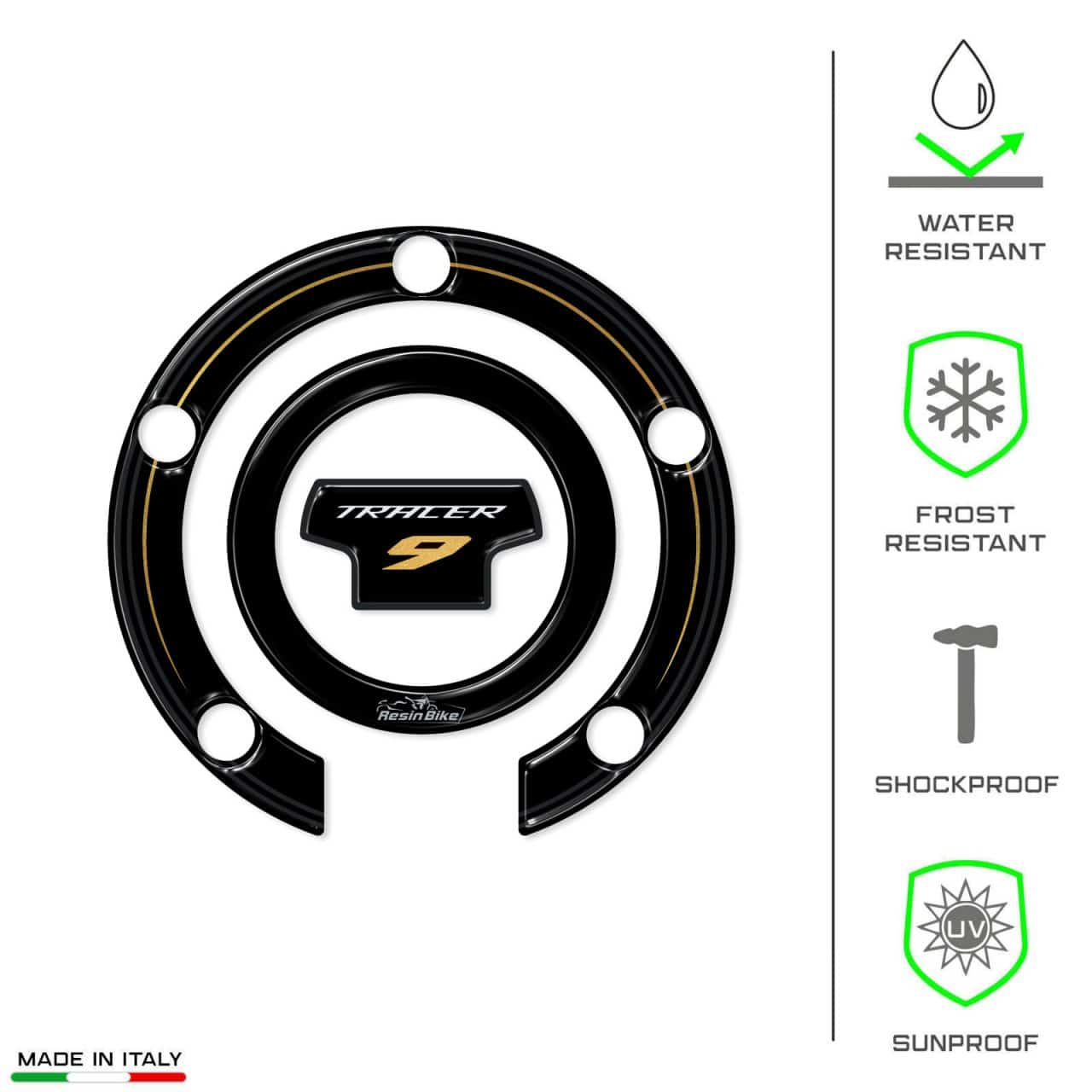 Autocollant Moto 3D compatibles avec Yamaha Tracer 9 GT 2021-2023 Capuchon – Image 7