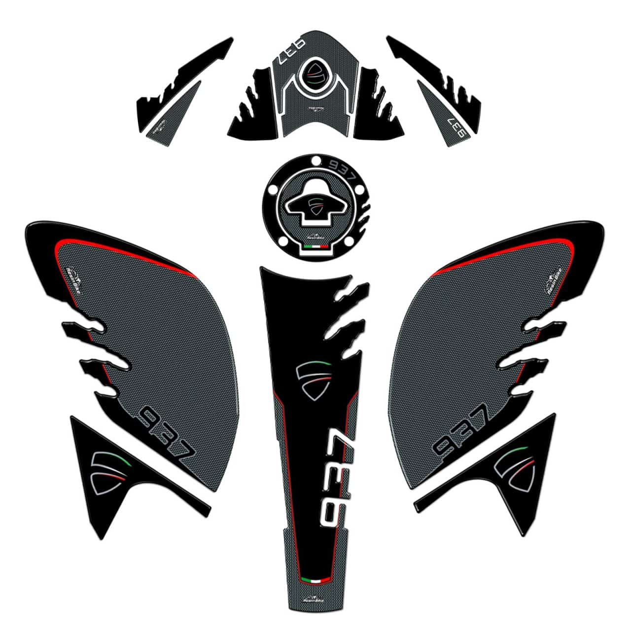 Full Kit Motorcycle Stickers 3D compatible with Ducati Monster 937 2021-2023