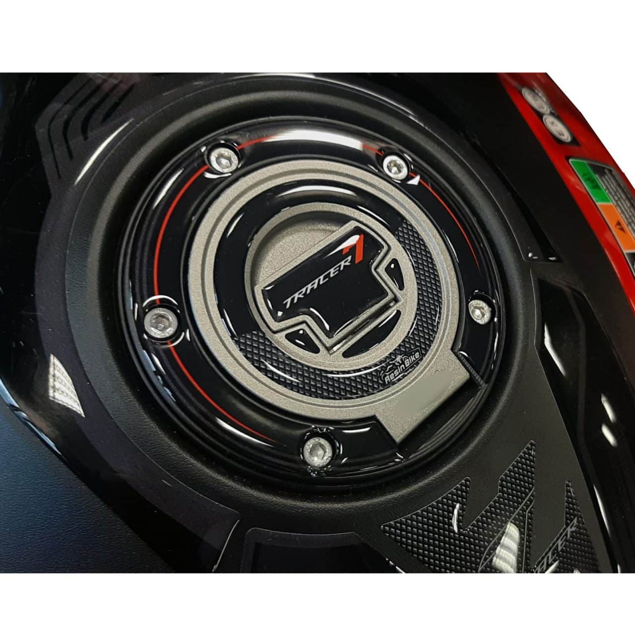 Kit Tank Basic Stickers 3D compatible with Yamaha Tracer 7 2021-2024 Red - Image 4