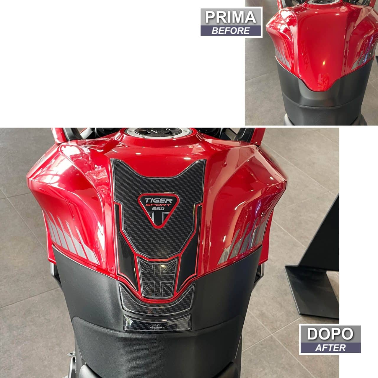 Stickers 3D compatible with Triumph Tiger Sport 660 2022-2023 Tank Pad - Image 3