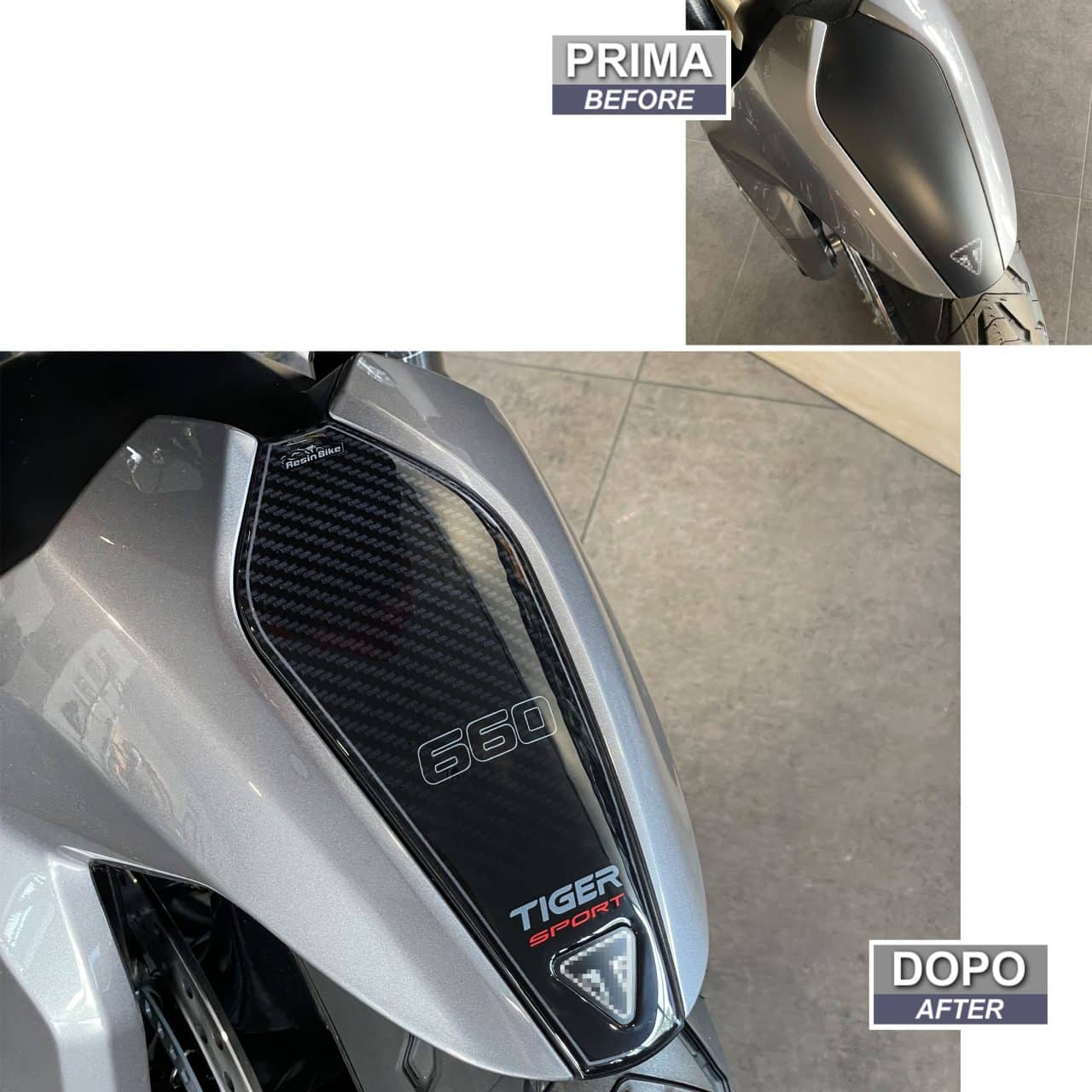 Adhesivos 3D compatibles con Triumph Tiger Sport 660 2022-2023 Guardabarros - Imagen 3