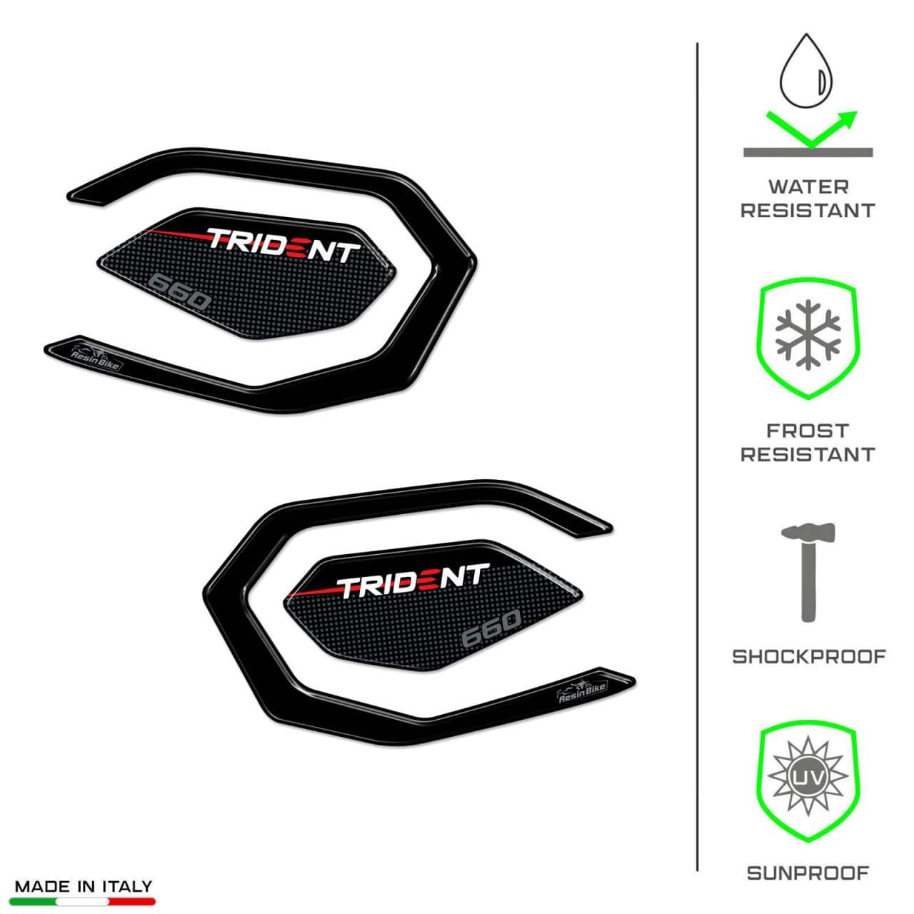 Motorcycle Stickers 3D compatible with Triumph Trident 660 2021-2023 Heel Pad - Image 7