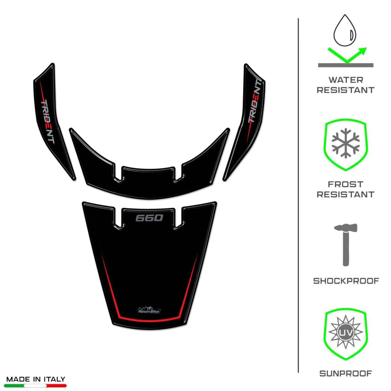 Autocollant Moto 3D compatibles avec Triumph Trident 660 2021-2023 Garde-Boue – Image 7