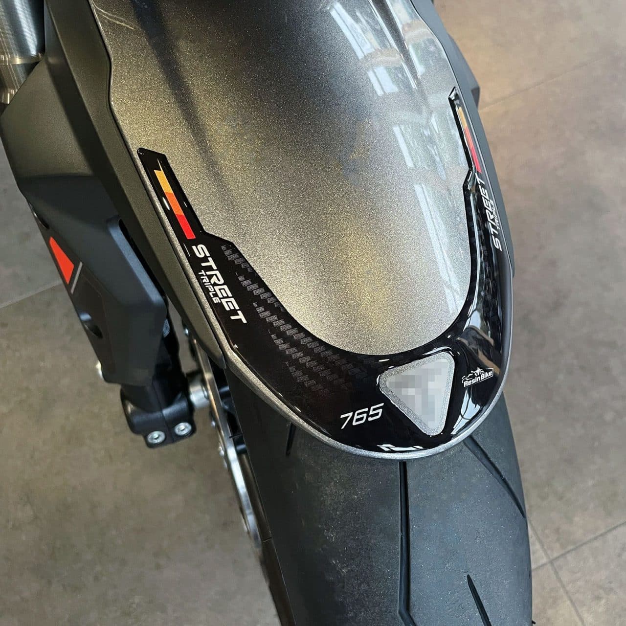 Stickers 3D compatible with Triumph Street Triple 765 RS 2023 Fender