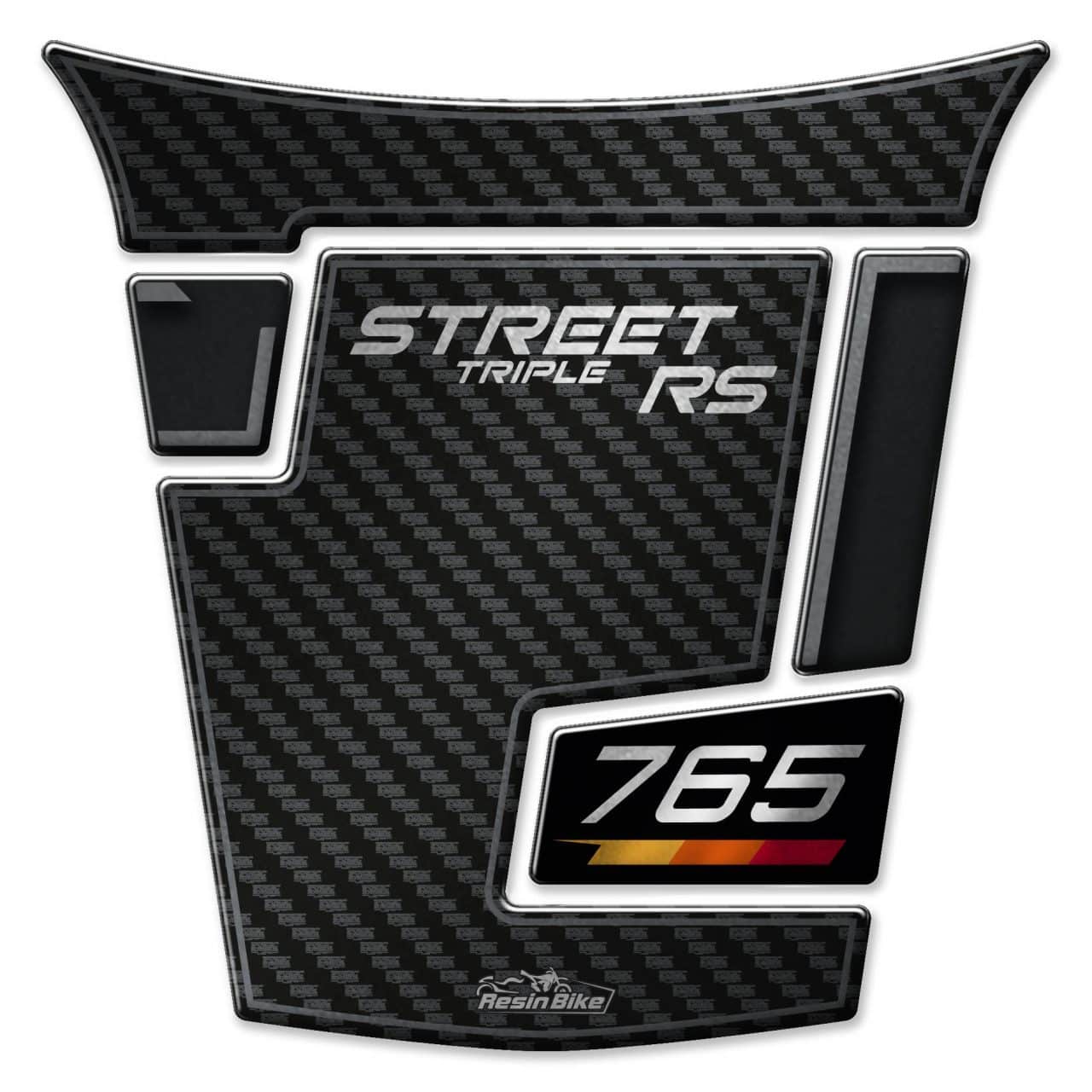 Stickers 3D compatible with Triumph Street Triple 765 RS 2023 Tank Pad - Image 2