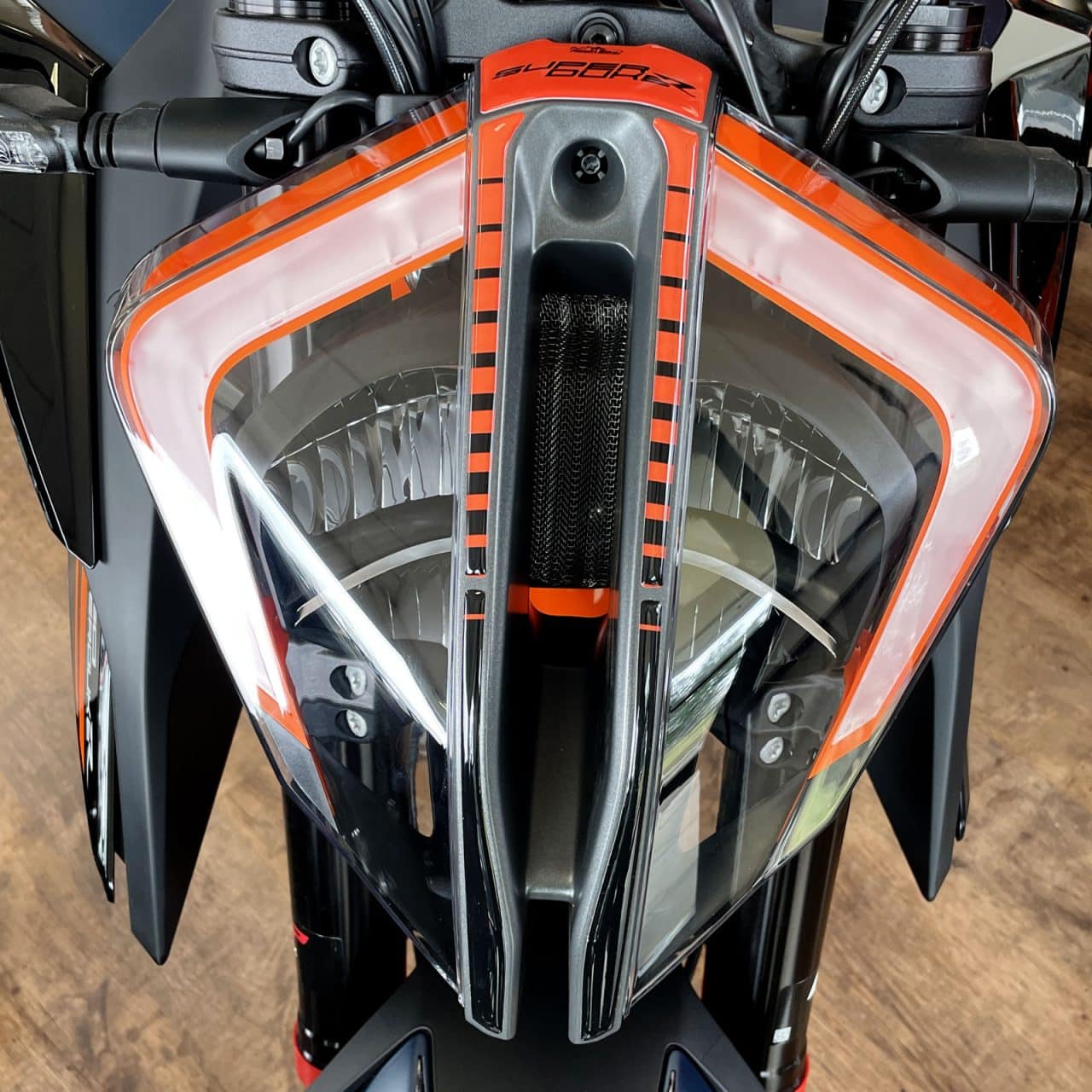 Aufkleber 3D Kompatibel mit KTM 1290 R Super Duke 2022-2023 Frontscheinwerfer