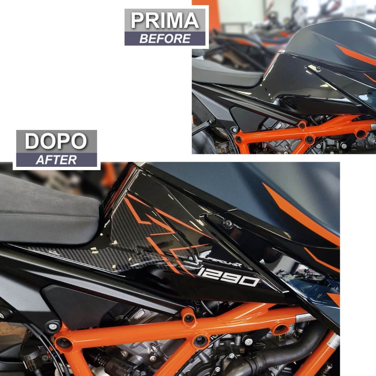 Motorcycle Stickers 3D compatible with KTM 1290 R Super Duke 2022-2023 Tank Side - Image 3