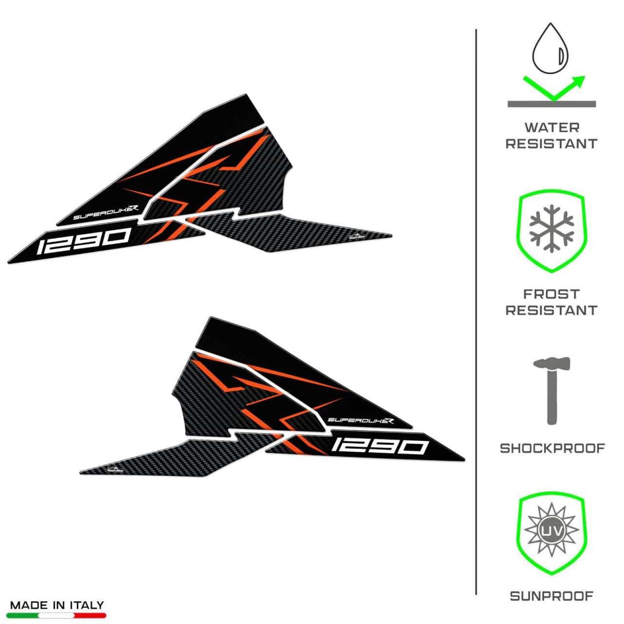 Motorcycle Stickers 3D compatible with KTM 1290 R Super Duke 2022-2023 Tank Side - Image 7