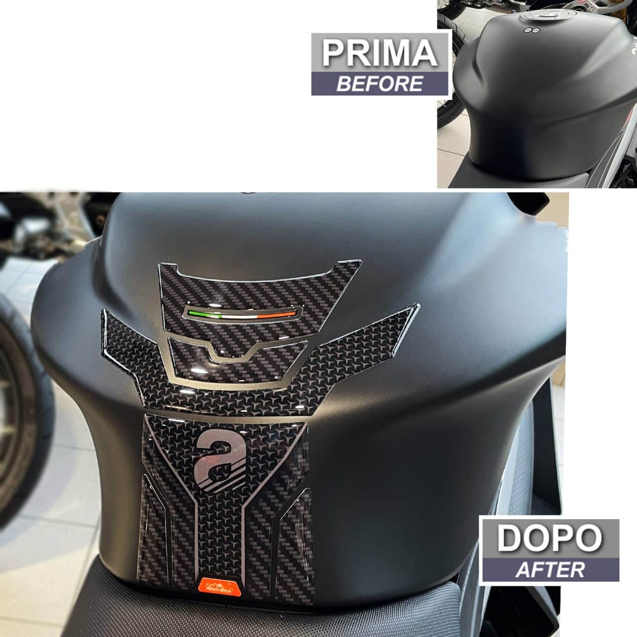 Adhesivos 3D compatibles con Aprilia Tuono-RS 660 2020-2023 Protection de Tanque - Imagen 3