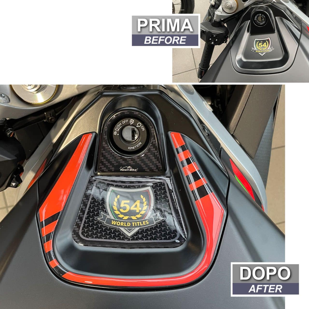 Motorcycle Stickers 3D compatible with Aprilia Tuono-RS 660 2020-2023 Key Area - Image 3