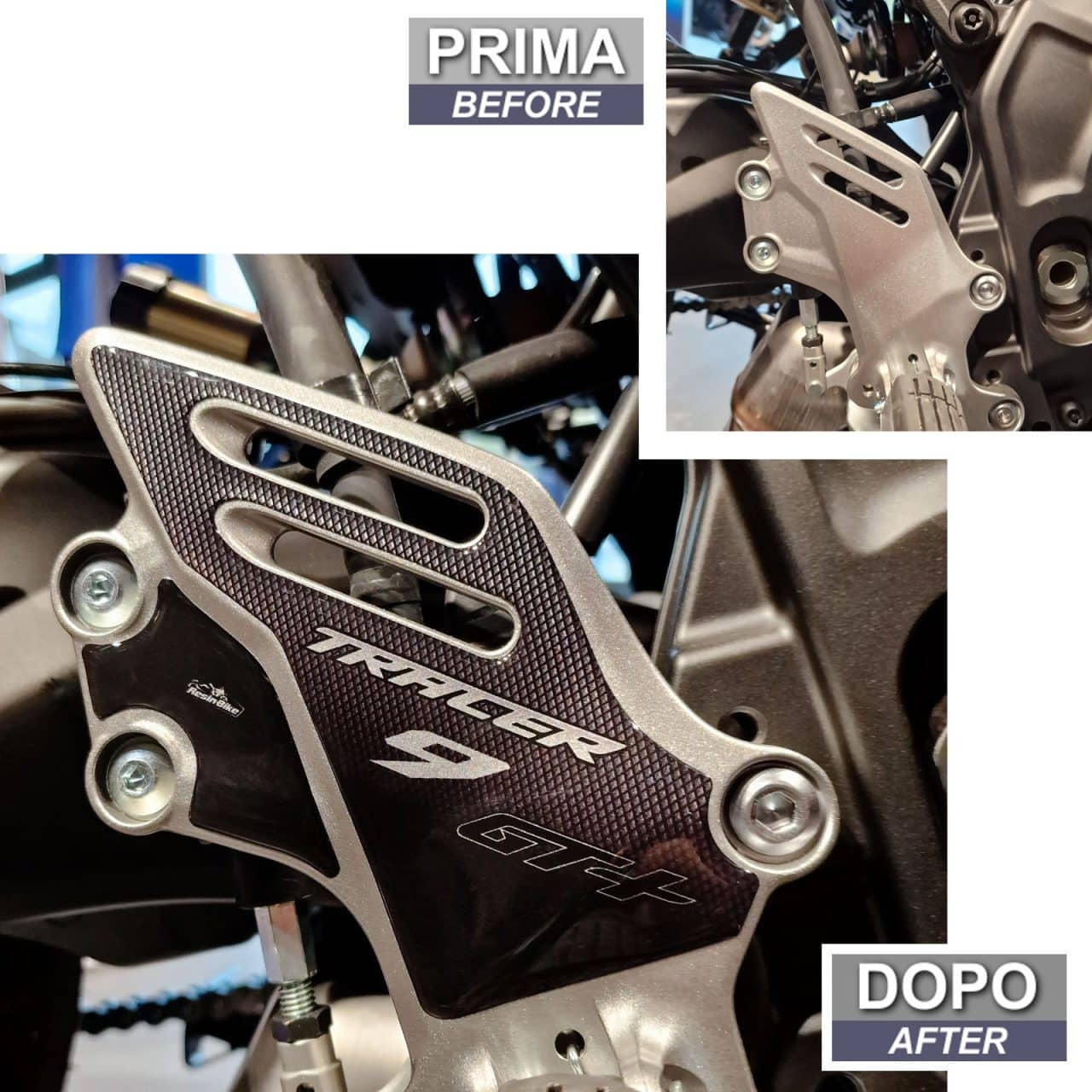 Adhesivos 3D compatibles con Yamaha Tracer 9 GT+ 2021-2024 Protector de Talón - Imagen 3