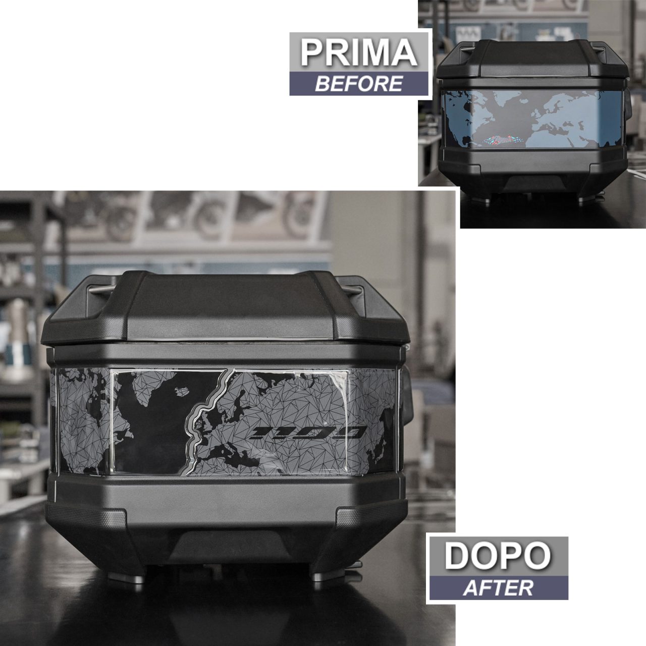 Stickers 3D compatible with Honda Africa Twin CRF 1100 L 2020-2024 Top box - Image 3