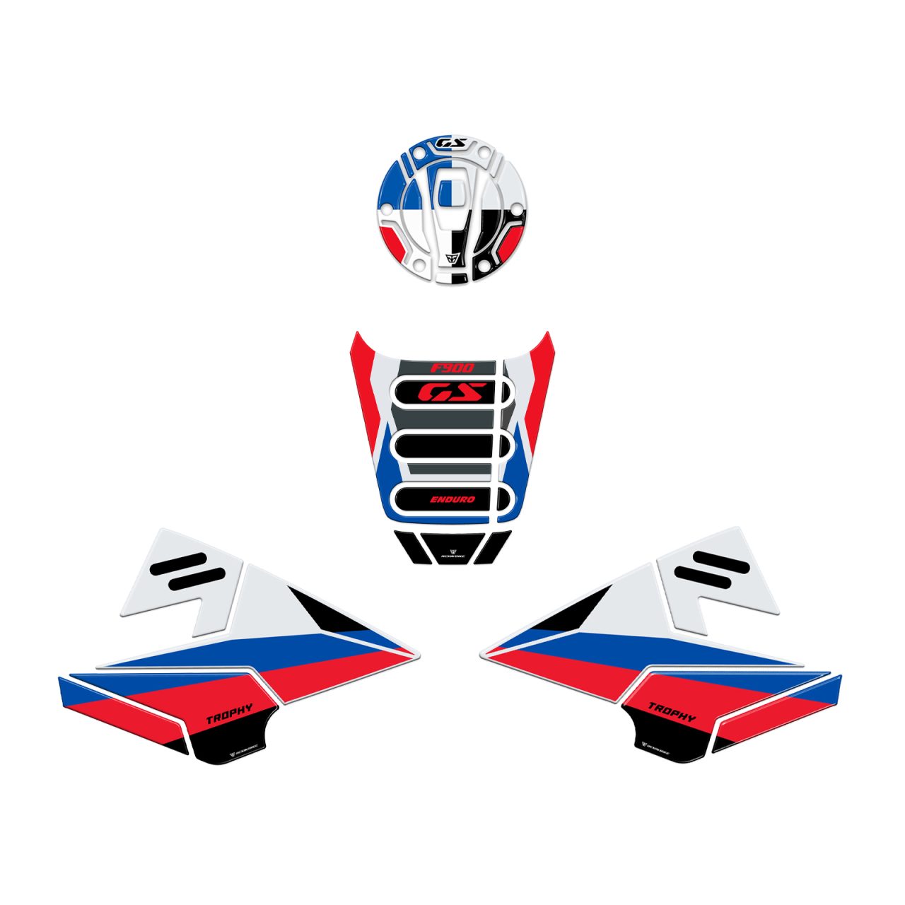 Kit Tank Basic Motorcycle Stickers 3D compatible with BMW F 900 GS Trophy 2024