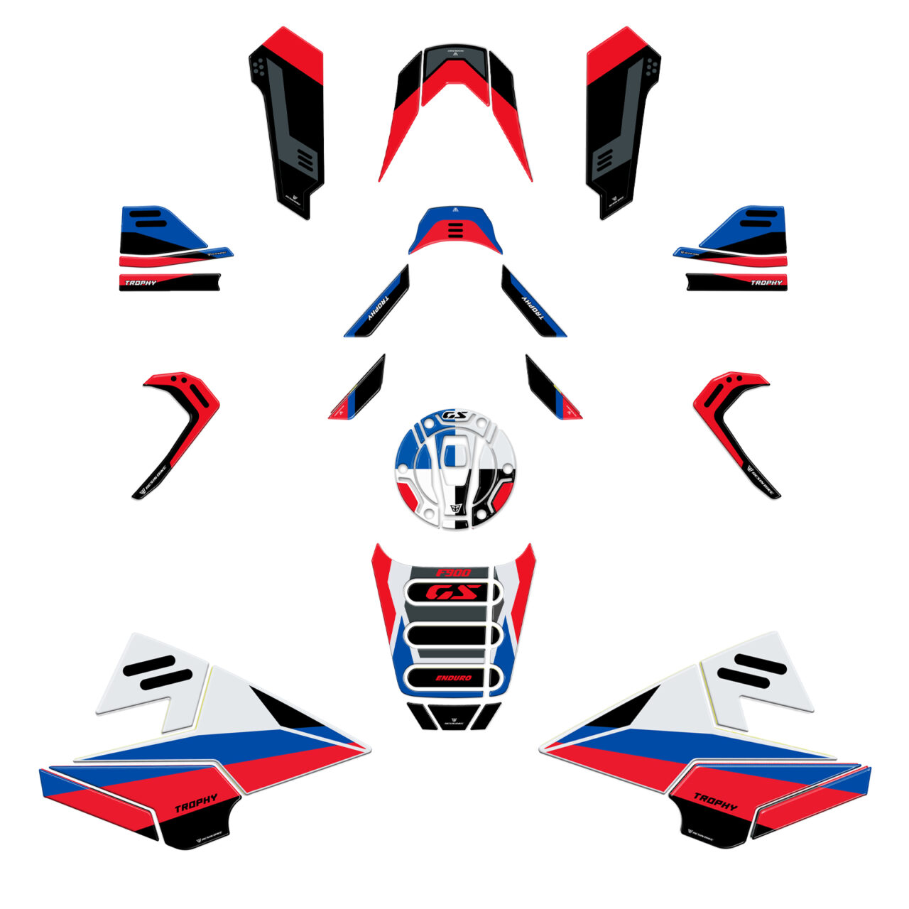 Kit Tank Full Motorcycle Stickers 3D compatible with BMW F 900 GS Trophy 2024