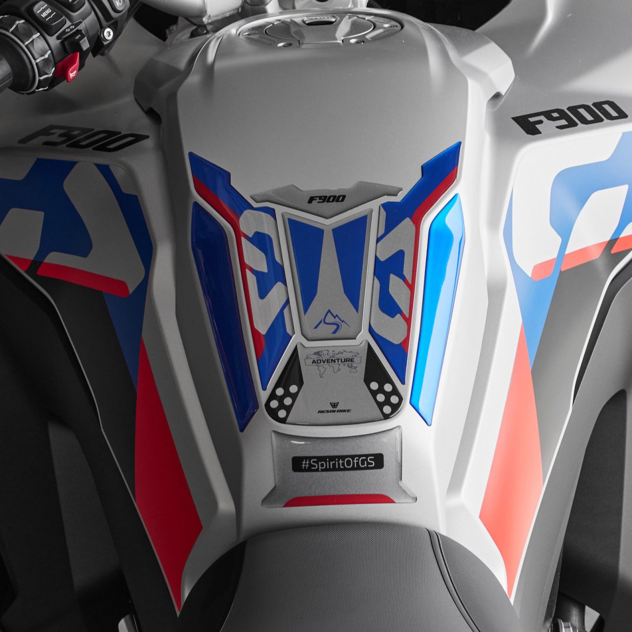 Kit Tank Basic Stickers 3D compatible with BMW F 900 GS Adventure Ride Pro 2024 - Image 3