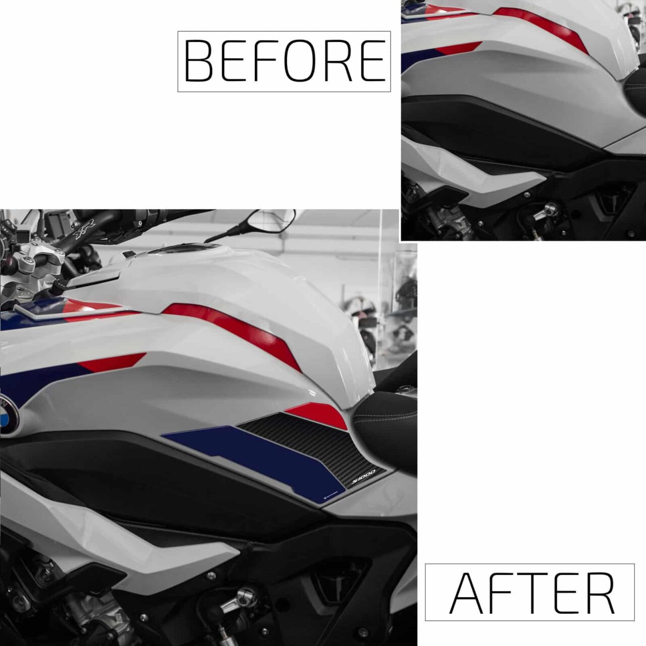 Stickers 3D compatible with BMW S 1000 XR 2020-2024 Tank Side Protectors - Image 3