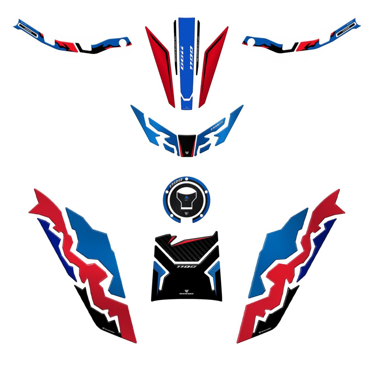 Kit Adesivi 3D compatibili con Honda CRF1100L Africa Twin 1100 2024-2025 Full