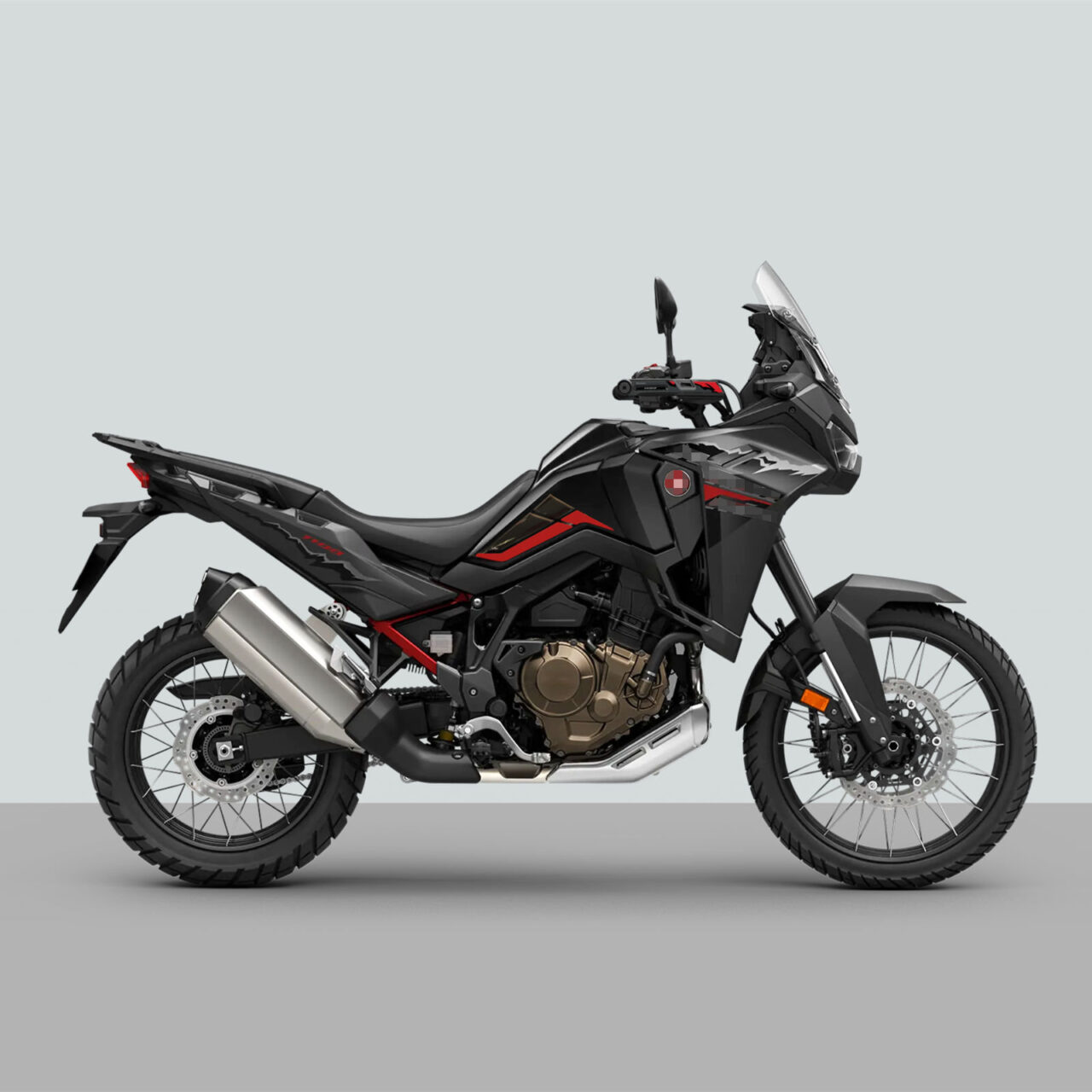 Kit Serbatoio Nero Adesivi 3D compatibili con Honda Africa Twin 1100 2024-2025 - immagine 2