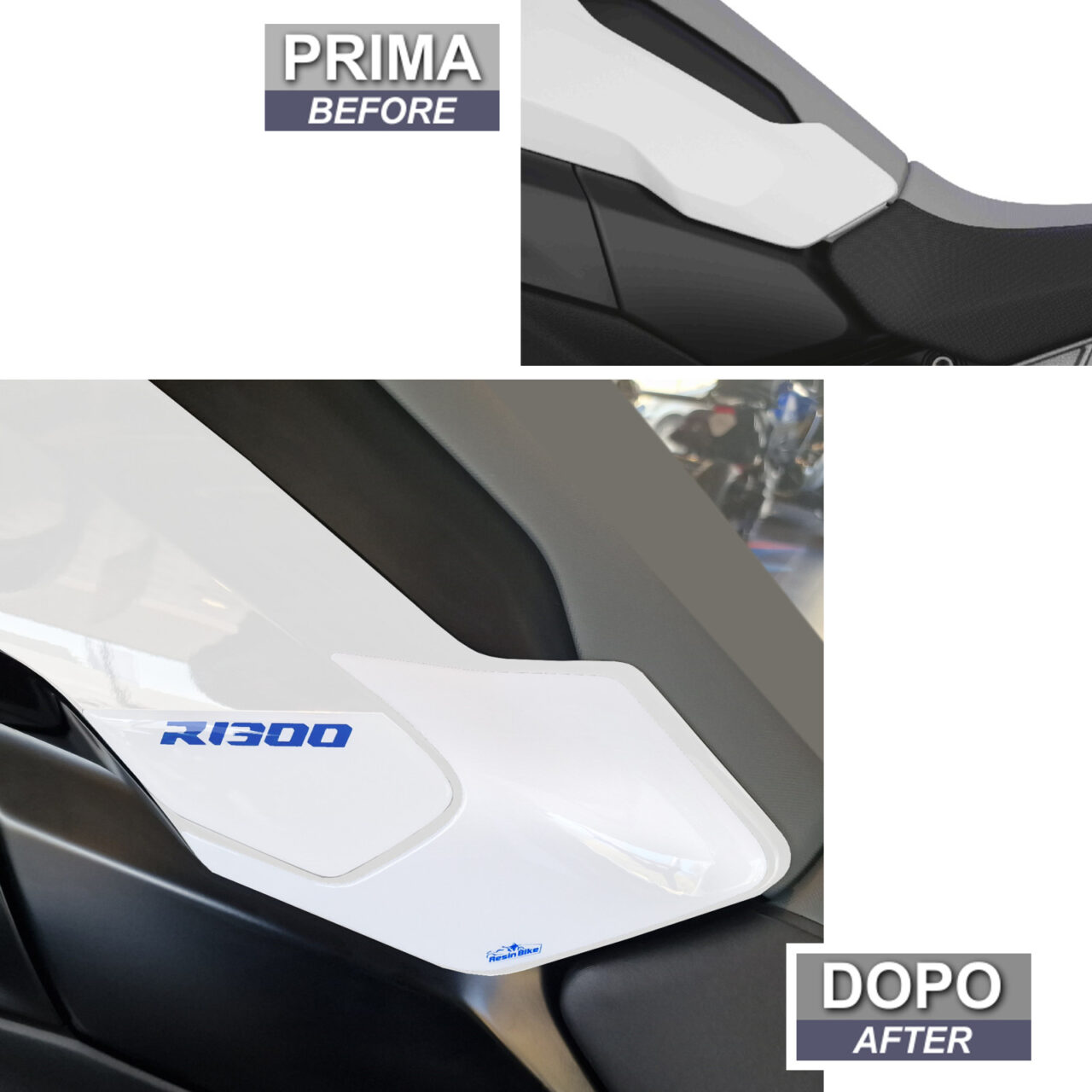 Motorcycle Stickers compatible with Bmw R 1300 GS Light White 2025 Tank Side - Image 3