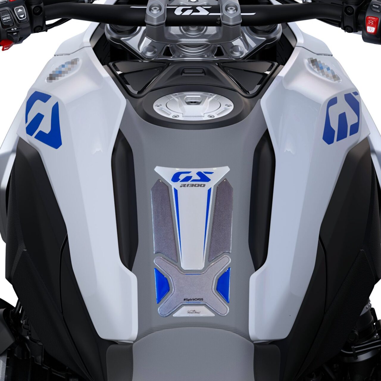 Stickers 3D compatible with Bmw R 1300 GS Light White 2025 Protection Swingarm