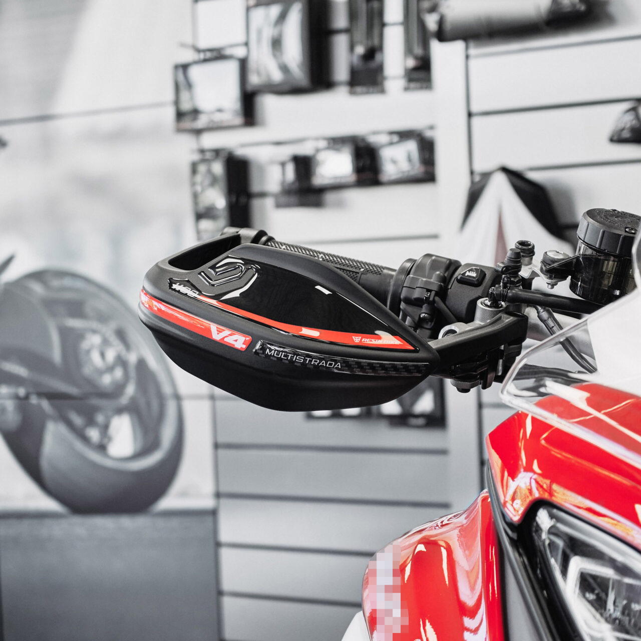 Aufkleber 3D Kompatibel mit Ducati Multistrada V4 - V4s 2024-2025 Handschützer