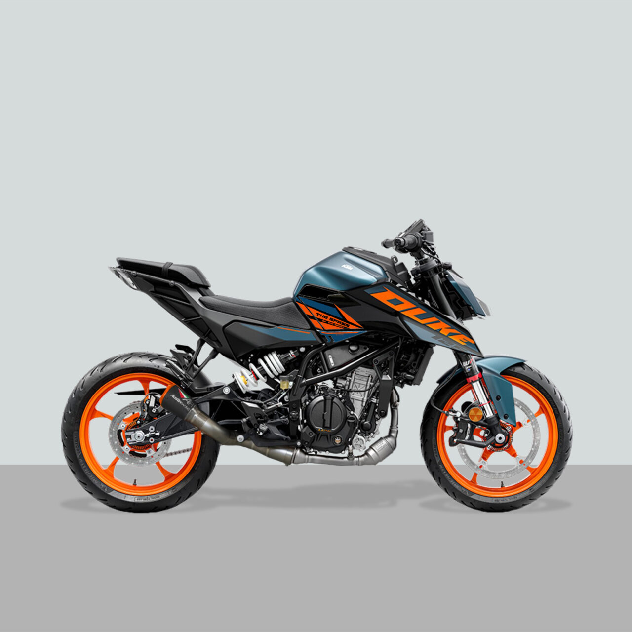 Kit Tank Full Motorcycle Stickers 3D compatible with KTM 125 Duke 2024 - Image 2