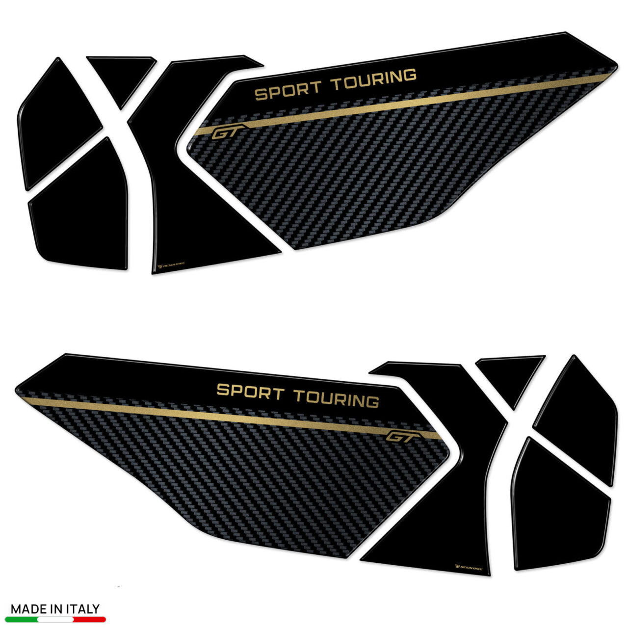 Motorcycle Stickers 3D compatible with Yamaha Tracer 9 GT 2025 Tank Side Gold Protections - Image 2