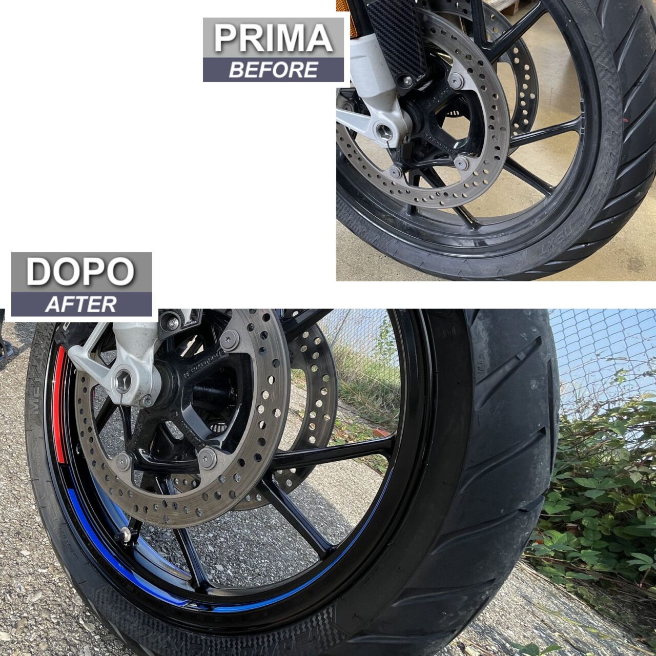 Adesivi 3D compatibili con  BMW R 1250 GS Cerchi 17" e 19" 2021-2024 - Imagen 3