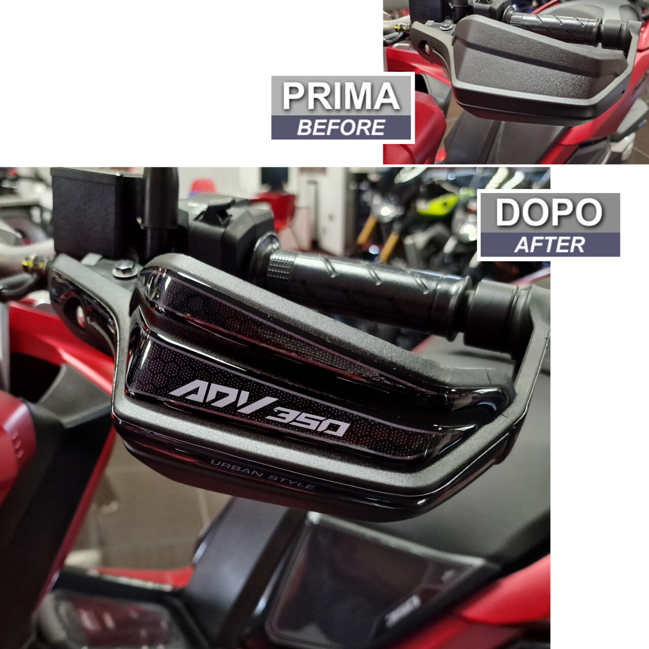 Adhesivos 3D de Moto compatibles con Honda ADV 350 2022-2025 Paramanos - Imagen 3