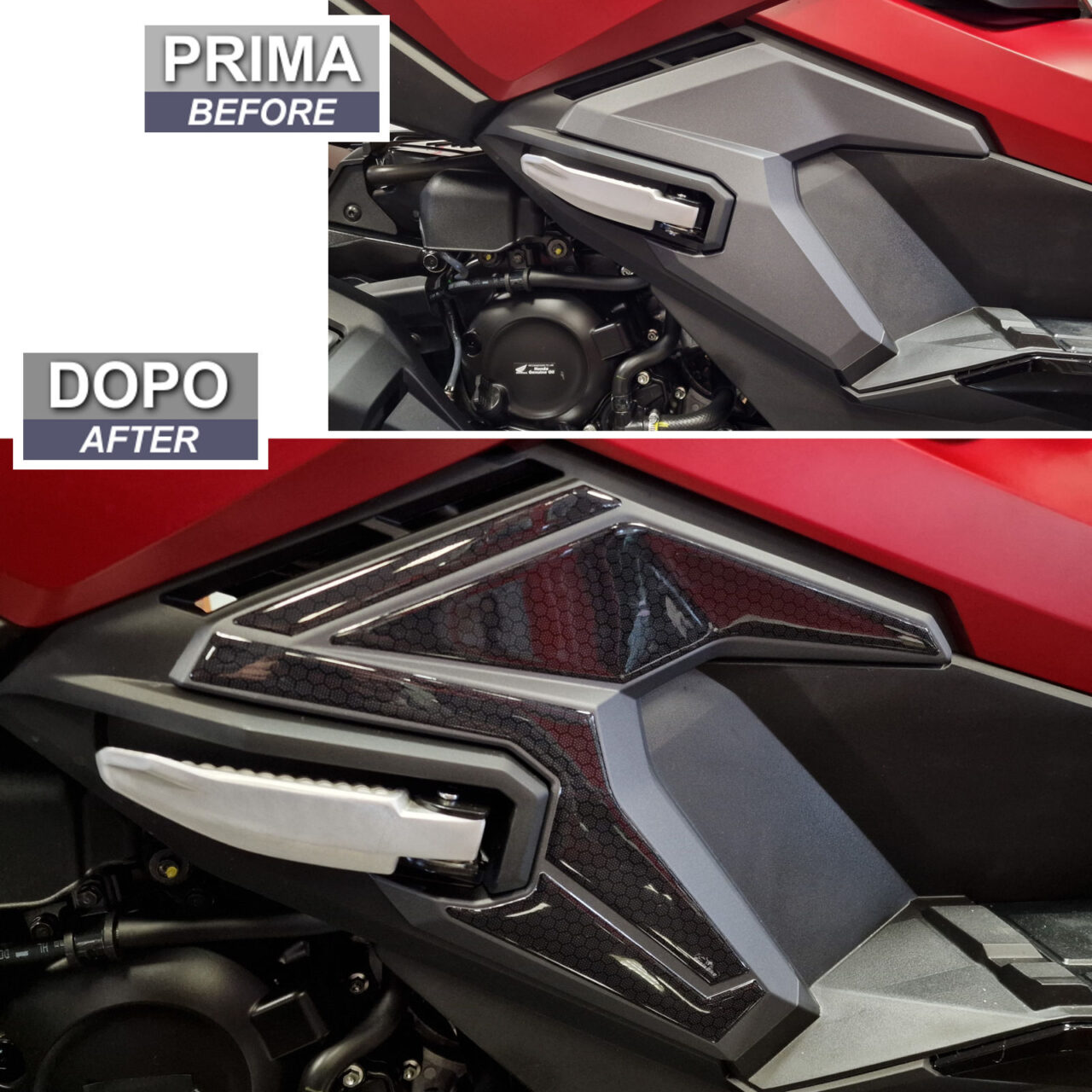 Adhesivos 3D Moto compatibles con Honda ADV 350 2022-2025 Plataforma Laterales - Imagen 3