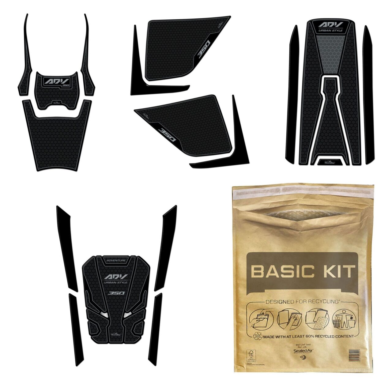 Kit Basic Autocollant Moto 3D compatibles avec Honda ADV 350 2022-2025