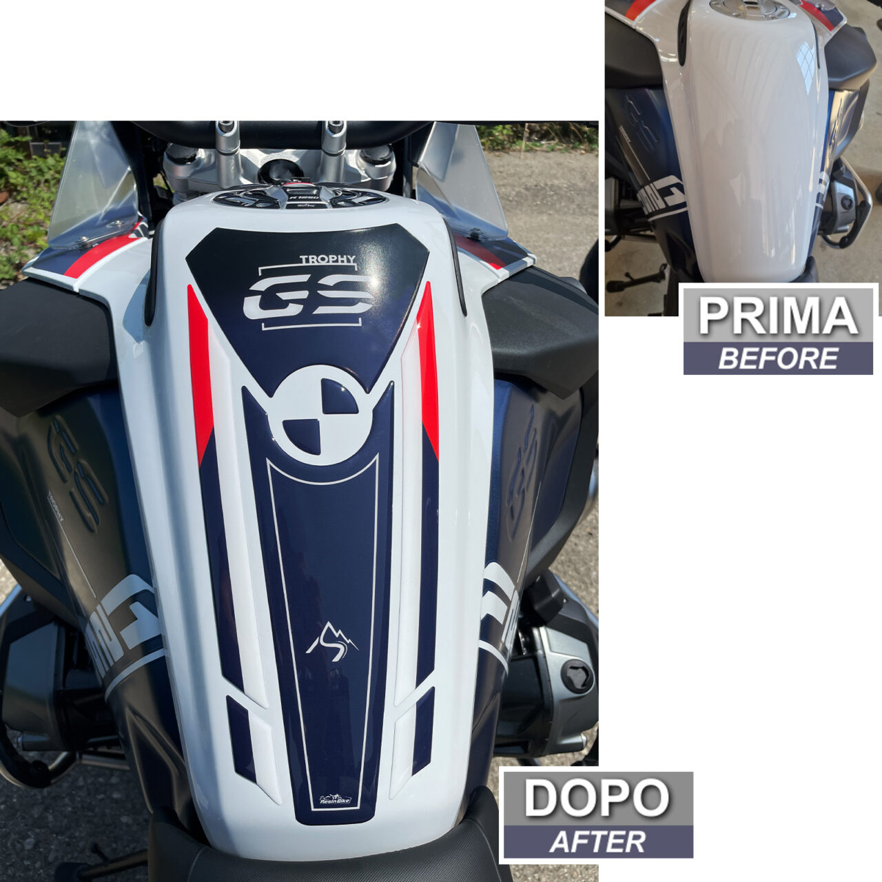 Pegatinas 3D compatibles con BMW R 1250 GS Adventure Trophy 2021-2024 Tanque - Imagen 3