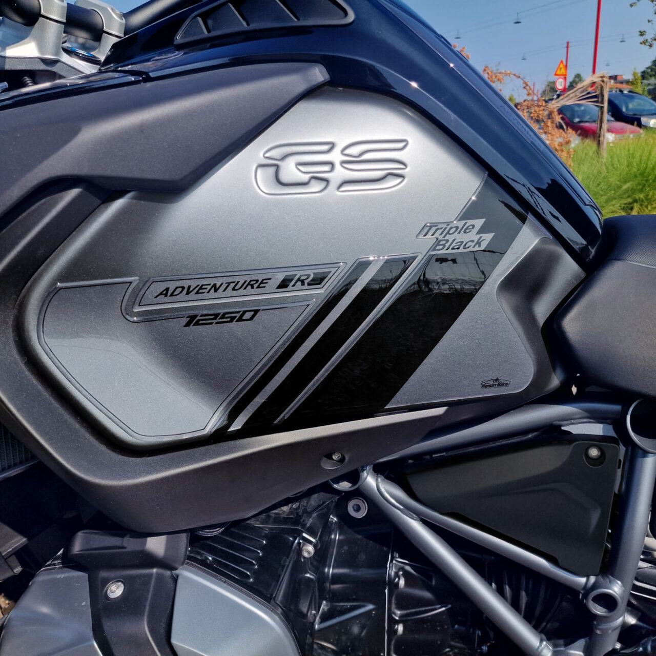 Adesivi 3D compatibili con BMW GS 1250 Adventure Triple Black 2021-2024 Serbatoio