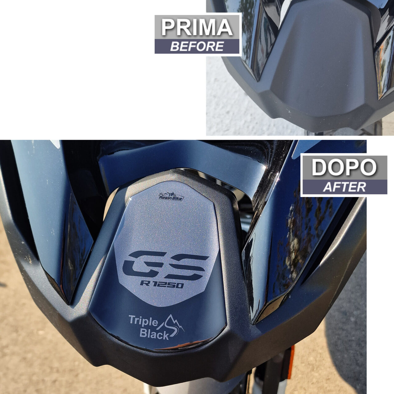 Adesivi 3D compatibili con BMW GS 1250 Adventure Triple Black 2021-2024 Puntale - Imagen 3