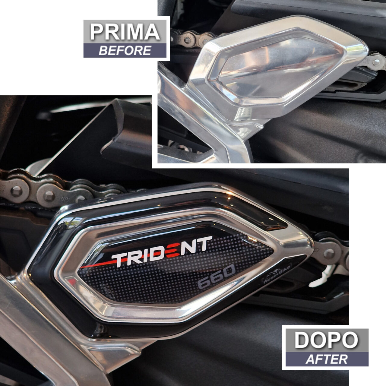 Adhesivos 3D compatibles con Triumph Trident 660 2021-2025 Protector de Talón - Imagen 3