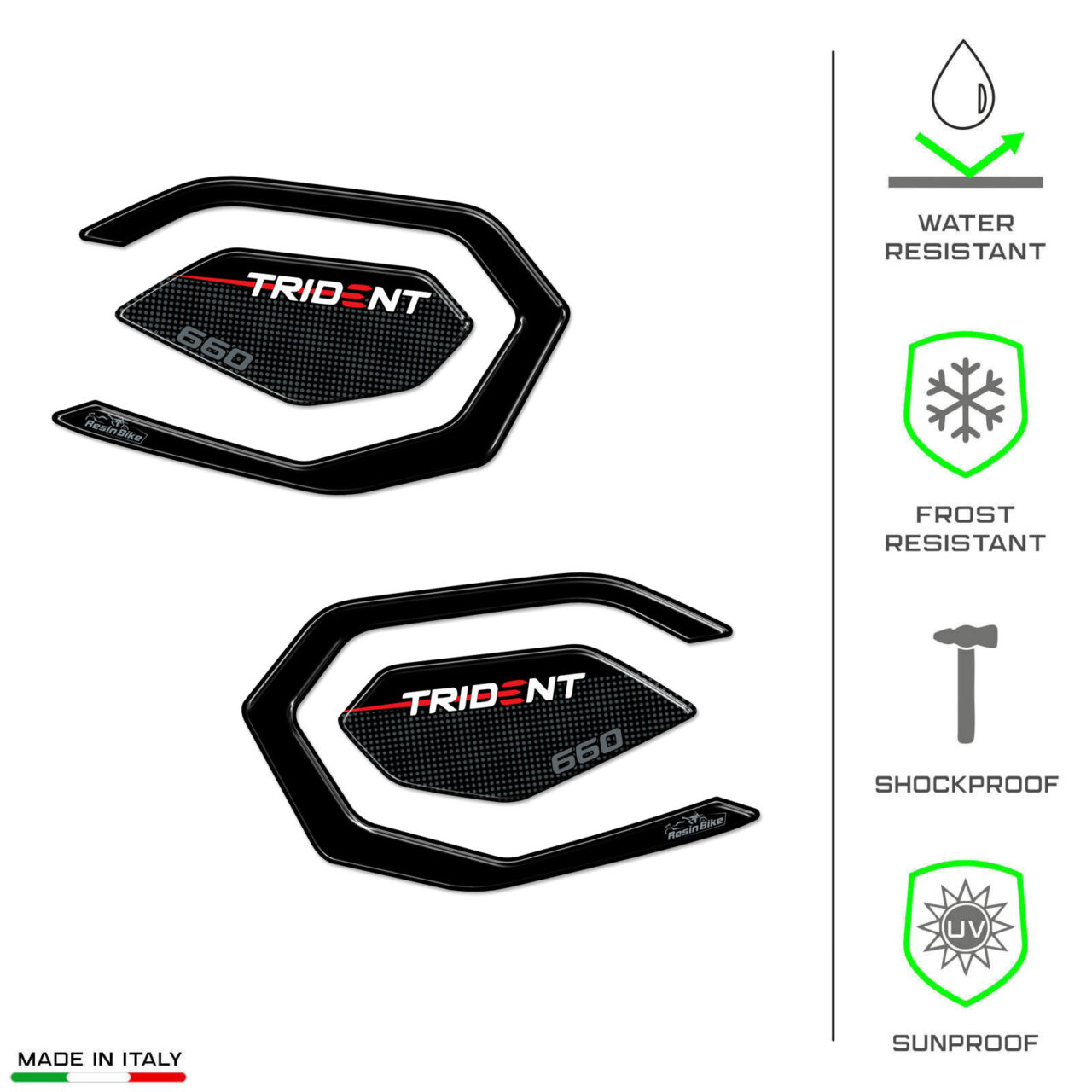 Adhesivos 3D compatibles con Triumph Trident 660 2021-2025 Protector de Talón - Imagen 7