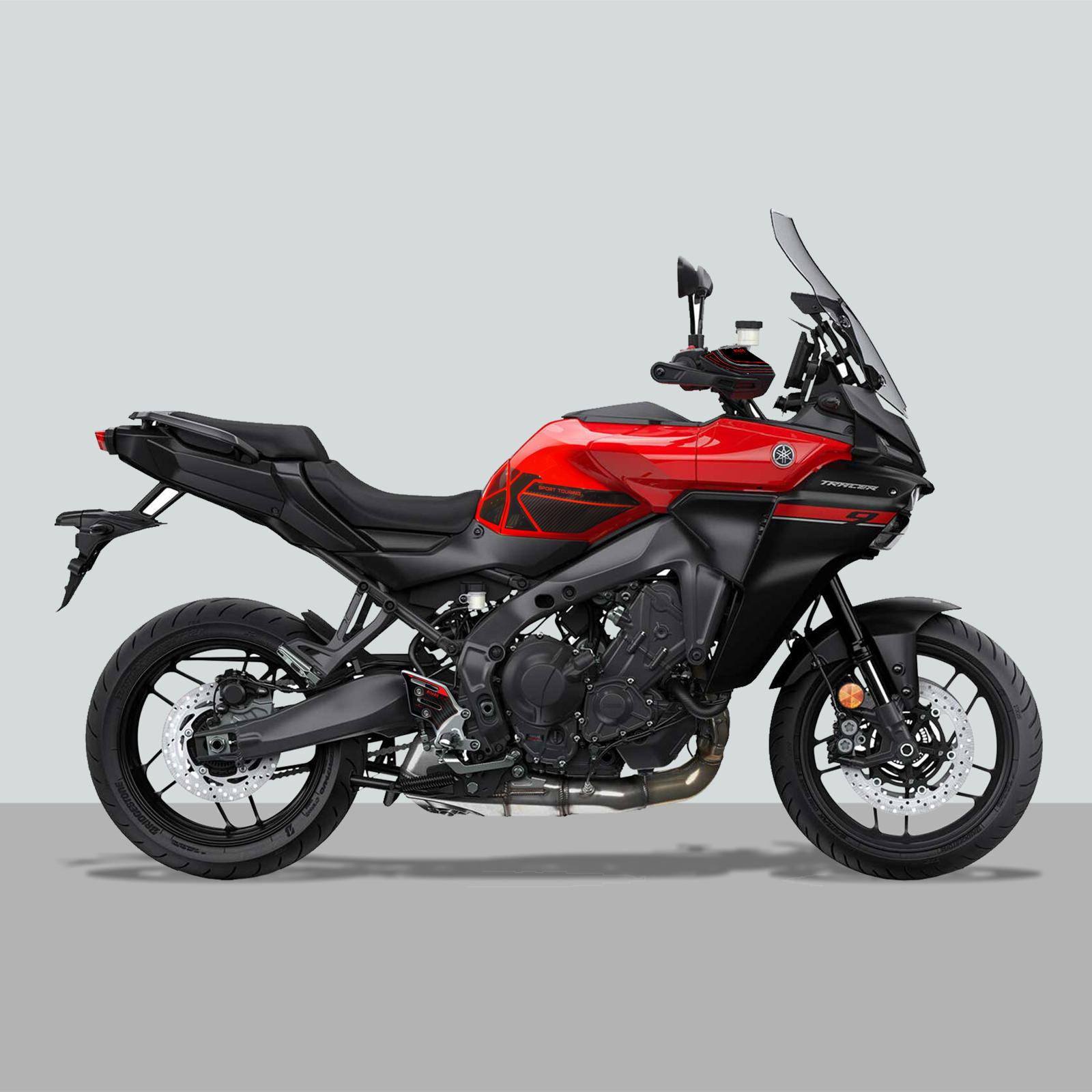 Kit Deposito Basic Adhesivos de Moto compatibles con Yamaha Tracer 9 2025-2026 Redline - Imagen 2