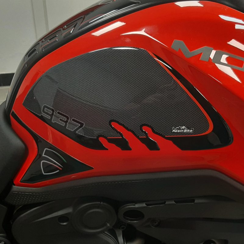 Aufkleber für Motorrad Kompatibel mit Ducati Monster 937 2021-2026 Tank Side