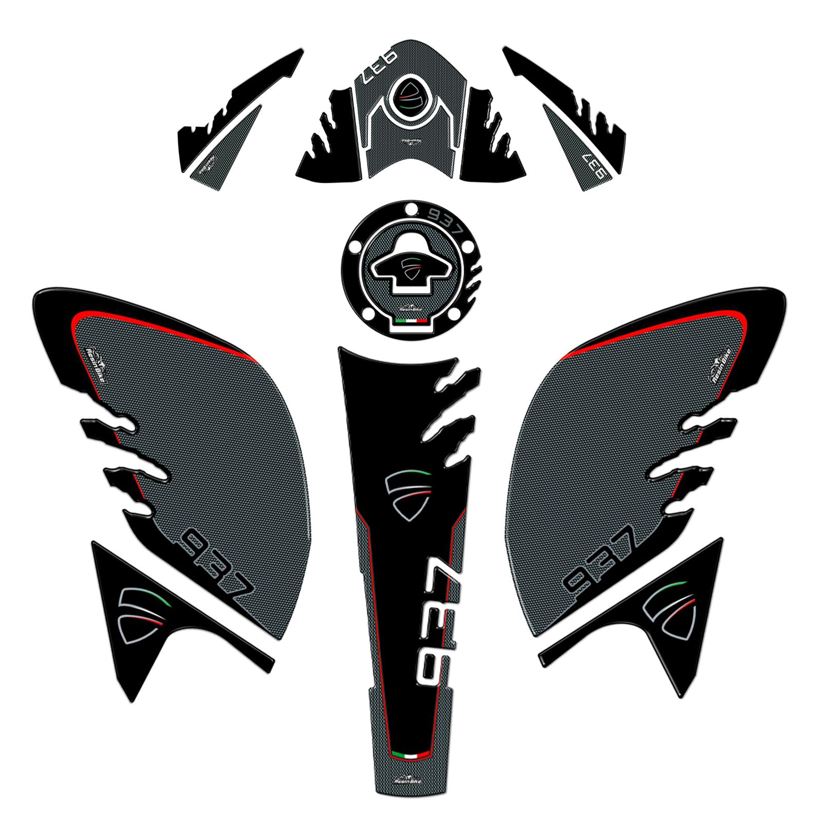 Kit Tanque Full Adhesivos de Moto compatibles con Ducati Monster 937+ 2021-2026
