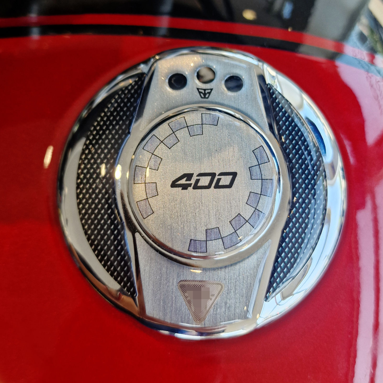 Autocollant Moto 3D pour Triumph Scrambler 400 X-XC - Speed 400 2024-2026 Capuchon