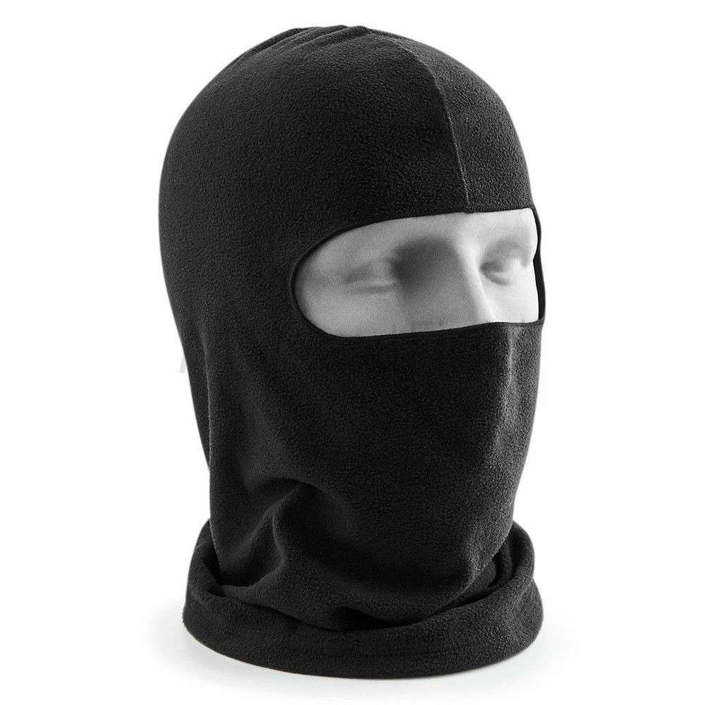 Pasamontañas Térmico Microfleece Unisex Negro – Transpirable Moto Esquí Outdoor