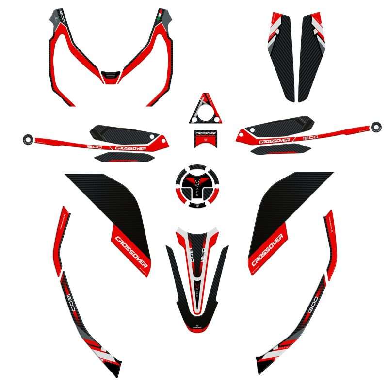 Kit Serbatoio Adesivi 3D compatibili con Moto Morini X-Cape 1200 2026 Completo