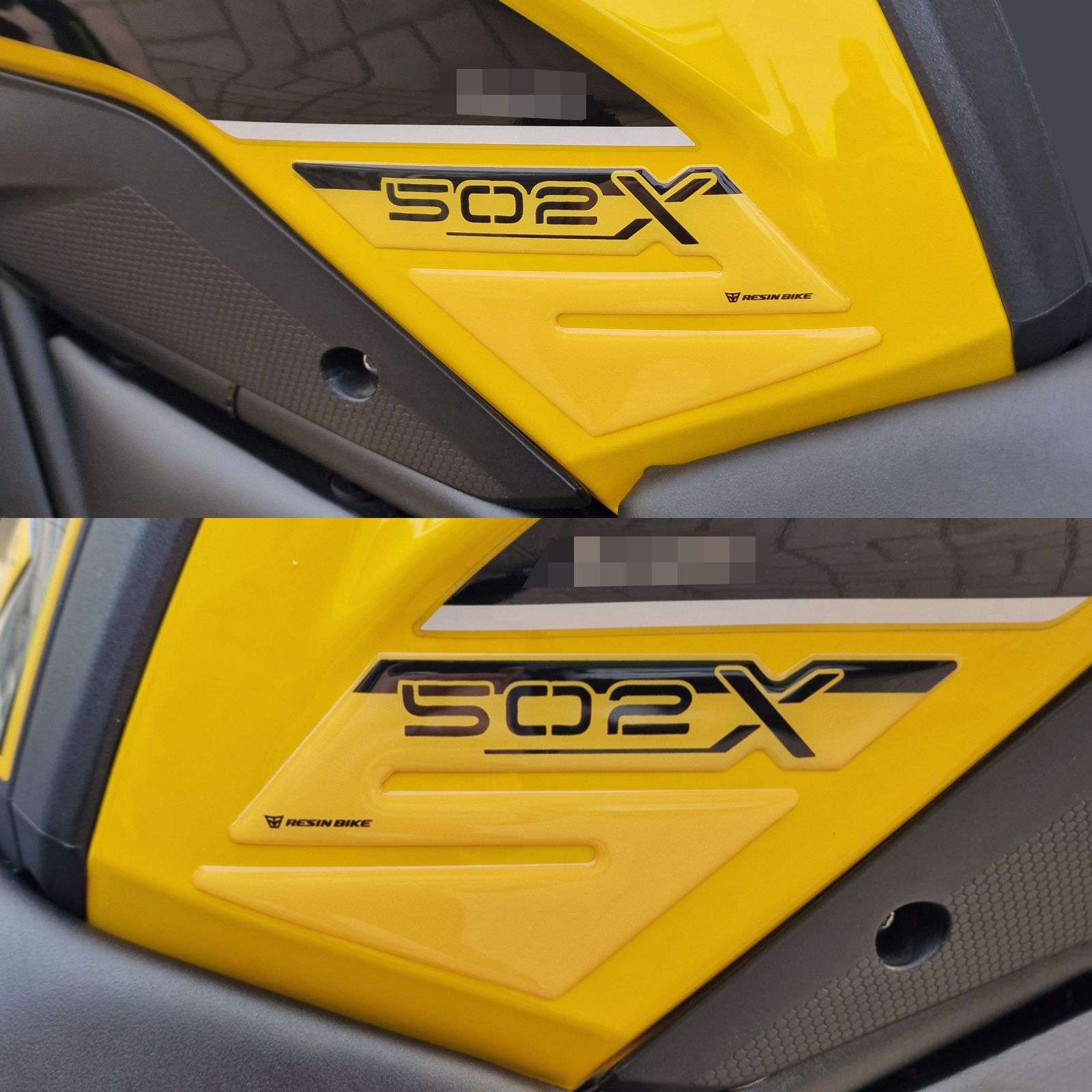 Pegatinas 3D compatibles con Benelli TRK 502X 2021-2026 Yellow Tanque Deposito